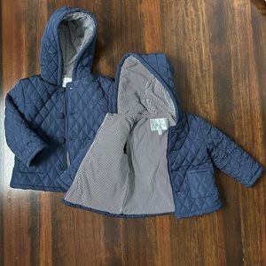 Worn once 4T & 24m quilted jackets